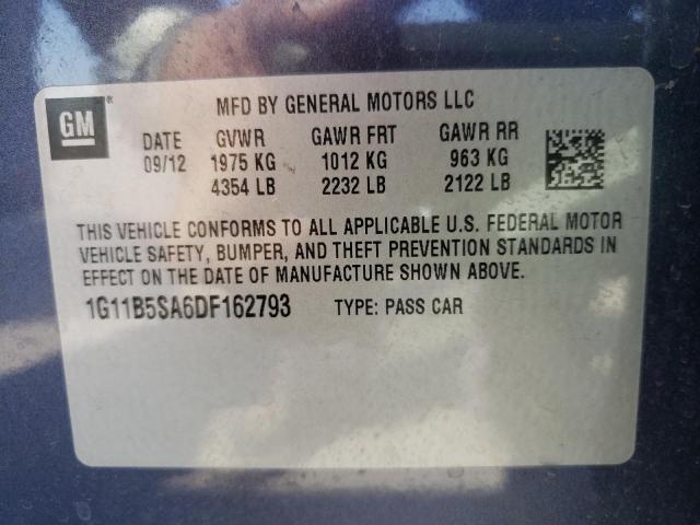 Photo 9 VIN: 1G11B5SA6DF162793 - CHEVROLET MALIBU LS 