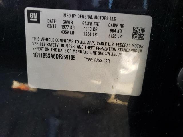 Photo 9 VIN: 1G11B5SA6DF259105 - CHEVROLET MALIBU LS 