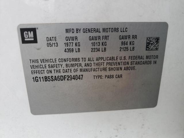 Photo 11 VIN: 1G11B5SA6DF294047 - CHEVROLET MALIBU 