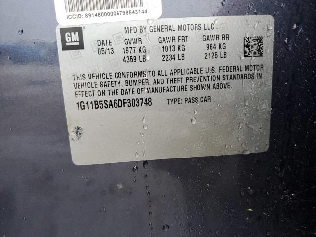 Photo 11 VIN: 1G11B5SA6DF303748 - CHEVROLET MALIBU LS 