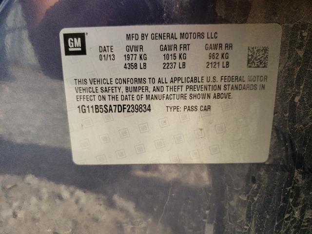 Photo 9 VIN: 1G11B5SA7DF239834 - CHEVROLET MALIBU LS 