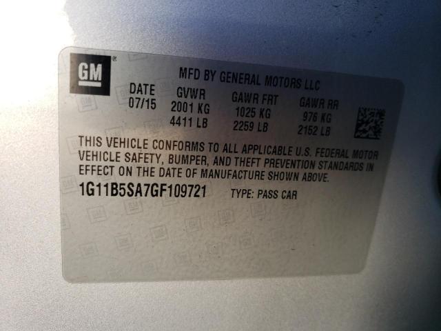 Photo 11 VIN: 1G11B5SA7GF109721 - CHEVROLET MALIBU 