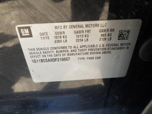 Photo 9 VIN: 1G11B5SA8DF218667 - CHEVROLET MALIBU LS 