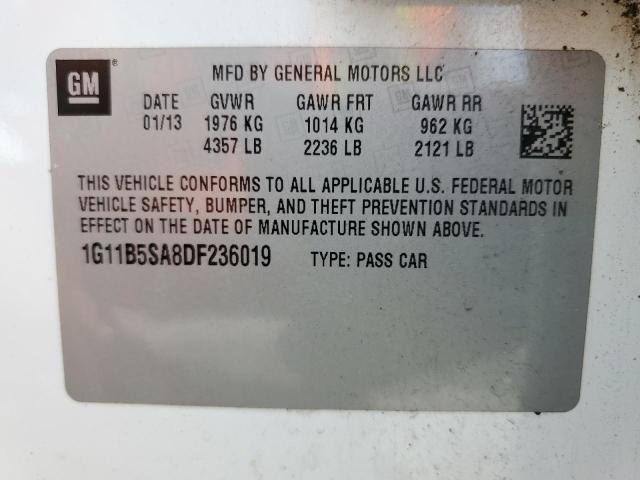 Photo 11 VIN: 1G11B5SA8DF236019 - CHEVROLET MALIBU LS 