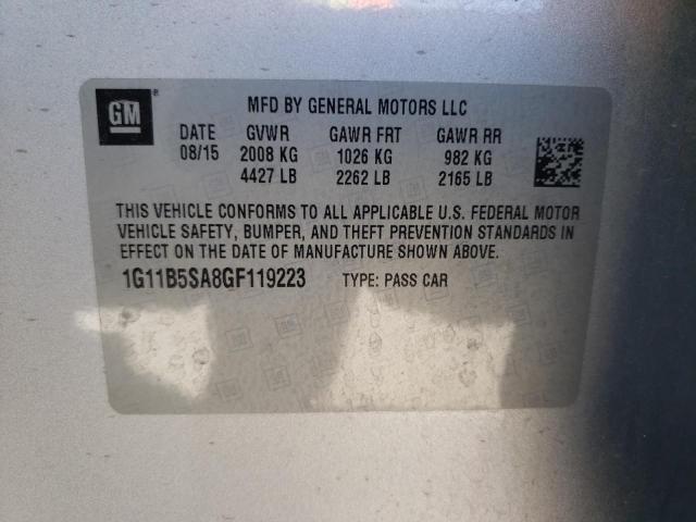 Photo 12 VIN: 1G11B5SA8GF119223 - CHEVROLET MALIBU LIM 