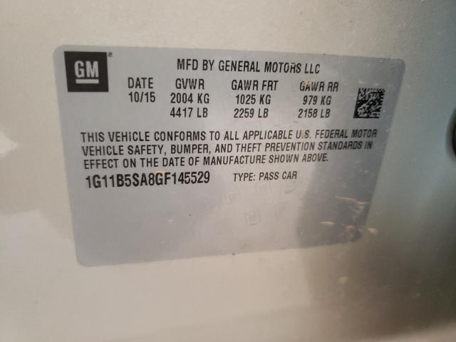 Photo 9 VIN: 1G11B5SA8GF145529 - CHEVROLET MALIBU LIM 