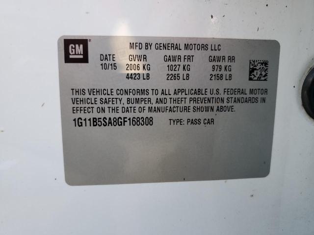 Photo 12 VIN: 1G11B5SA8GF168308 - CHEVROLET MALIBU LIM 