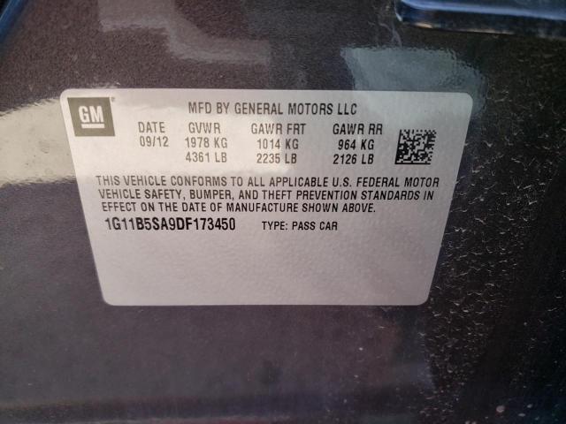 Photo 11 VIN: 1G11B5SA9DF173450 - CHEVROLET MALIBU LS 