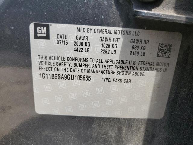 Photo 11 VIN: 1G11B5SA9GU105665 - CHEVROLET MALIBU 