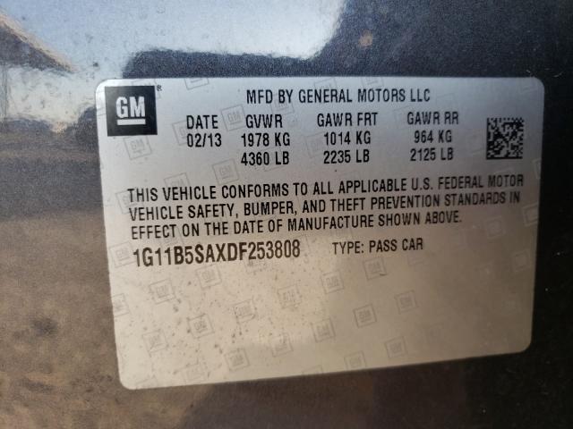 Photo 9 VIN: 1G11B5SAXDF253808 - CHEVROLET MALIBU LS 