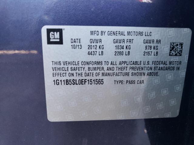 Photo 11 VIN: 1G11B5SL0EF151565 - CHEVROLET MALIBU 