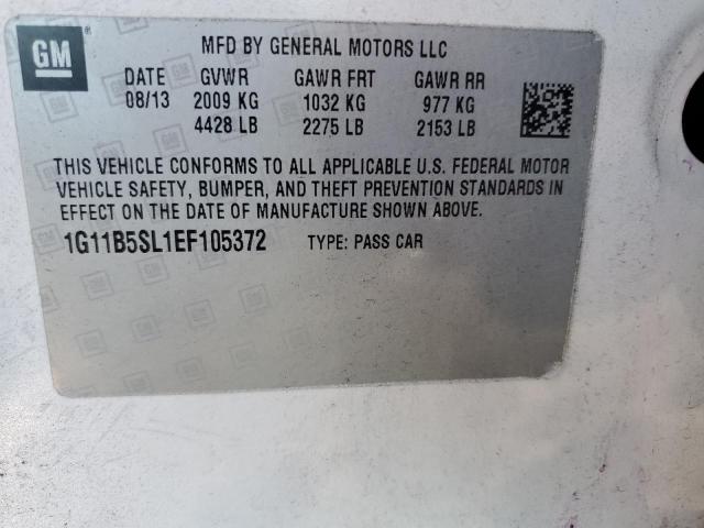 Photo 11 VIN: 1G11B5SL1EF105372 - CHEVROLET MALIBU LS 