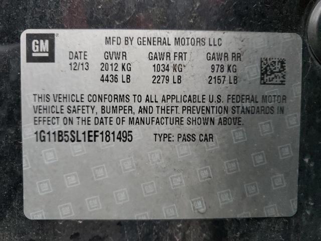 Photo 11 VIN: 1G11B5SL1EF181495 - CHEVROLET MALIBU LS 