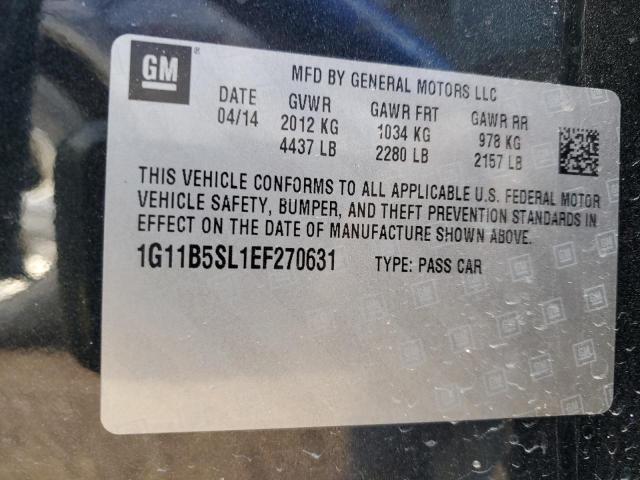 Photo 11 VIN: 1G11B5SL1EF270631 - CHEVROLET MALIBU 