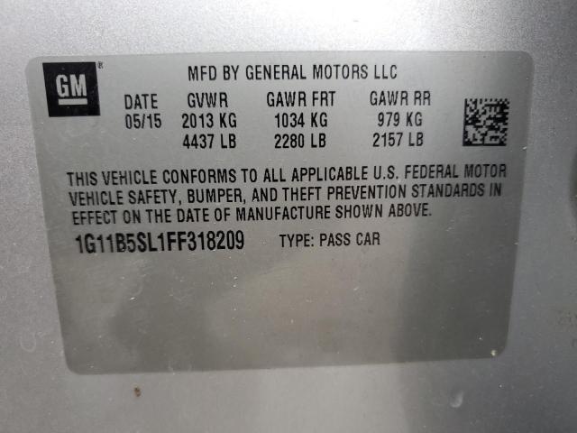 Photo 11 VIN: 1G11B5SL1FF318209 - CHEVROLET MALIBU LS 