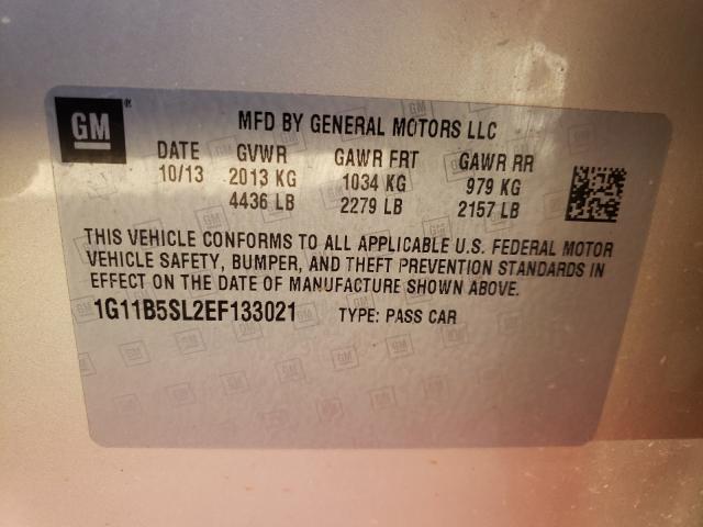 Photo 9 VIN: 1G11B5SL2EF133021 - CHEVROLET MALIBU LS 