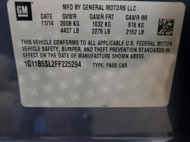 Photo 11 VIN: 1G11B5SL2FF225294 - CHEVROLET MALIBU LS 