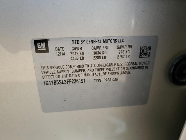 Photo 11 VIN: 1G11B5SL3FF236191 - CHEVROLET MALIBU LS 