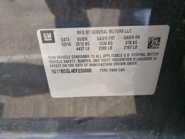 Photo 9 VIN: 1G11B5SL4EF239888 - CHEVROLET MALIBU LS 