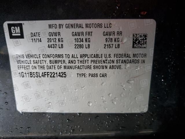 Photo 11 VIN: 1G11B5SL4FF221425 - CHEVROLET MALIBU LS 