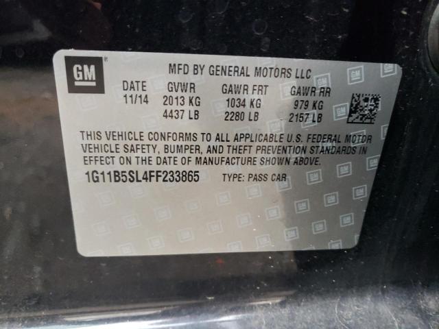 Photo 9 VIN: 1G11B5SL4FF233865 - CHEVROLET MALIBU LS 