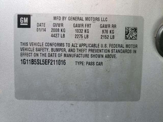 Photo 9 VIN: 1G11B5SL5EF211016 - CHEVROLET MALIBU LS 