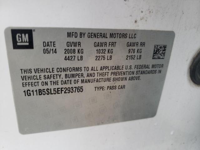 Photo 11 VIN: 1G11B5SL5EF293765 - CHEVROLET MALIBU LS 