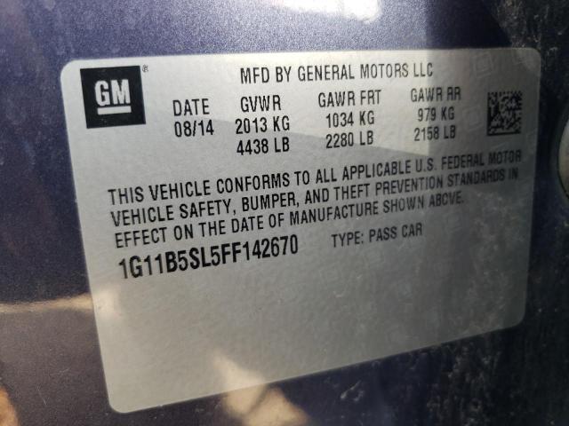 Photo 11 VIN: 1G11B5SL5FF142670 - CHEVROLET MALIBU LS 