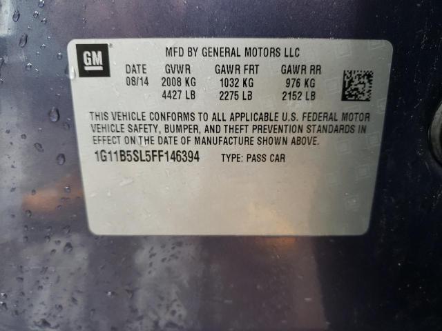 Photo 11 VIN: 1G11B5SL5FF146394 - CHEVROLET MALIBU LS 