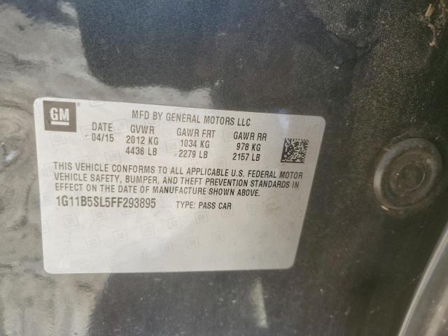 Photo 11 VIN: 1G11B5SL5FF293895 - CHEVROLET MALIBU LS 