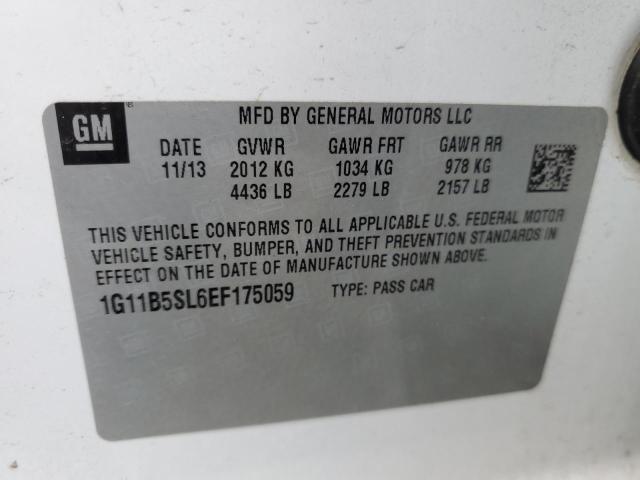 Photo 12 VIN: 1G11B5SL6EF175059 - CHEVROLET MALIBU LS 