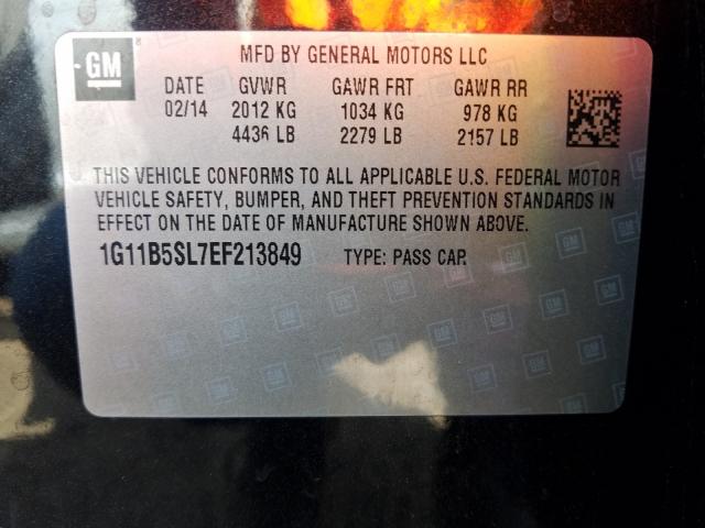 Photo 9 VIN: 1G11B5SL7EF213849 - CHEVROLET MALIBU LS 