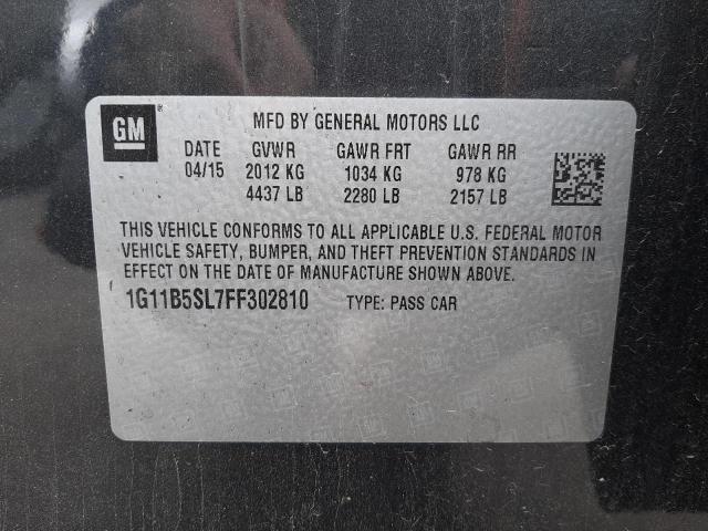 Photo 9 VIN: 1G11B5SL7FF302810 - CHEVROLET MALIBU LS 