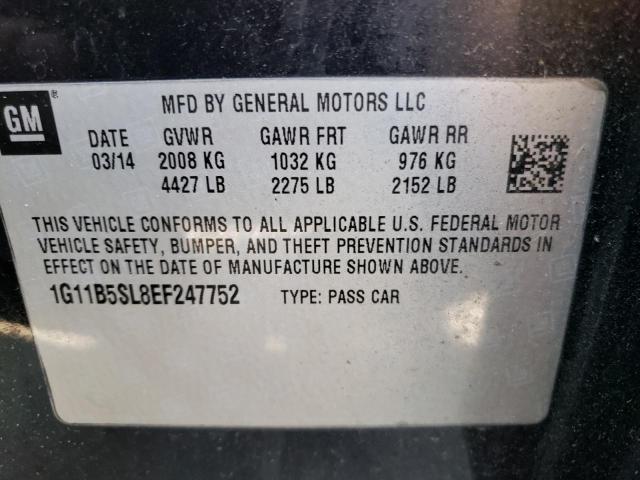 Photo 12 VIN: 1G11B5SL8EF247752 - CHEVROLET MALIBU LS 