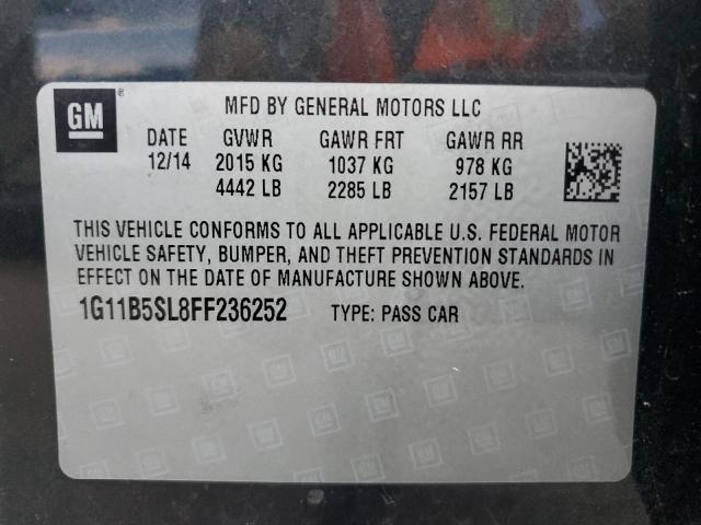 Photo 11 VIN: 1G11B5SL8FF236252 - CHEVROLET MALIBU 