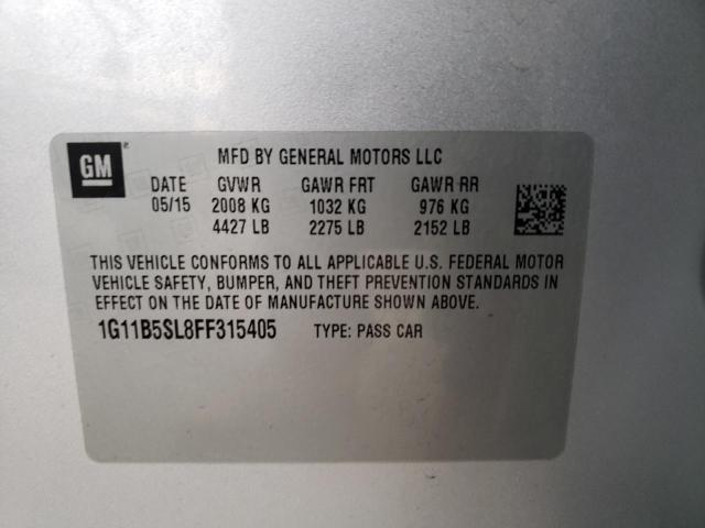 Photo 11 VIN: 1G11B5SL8FF315405 - CHEVROLET MALIBU LS 