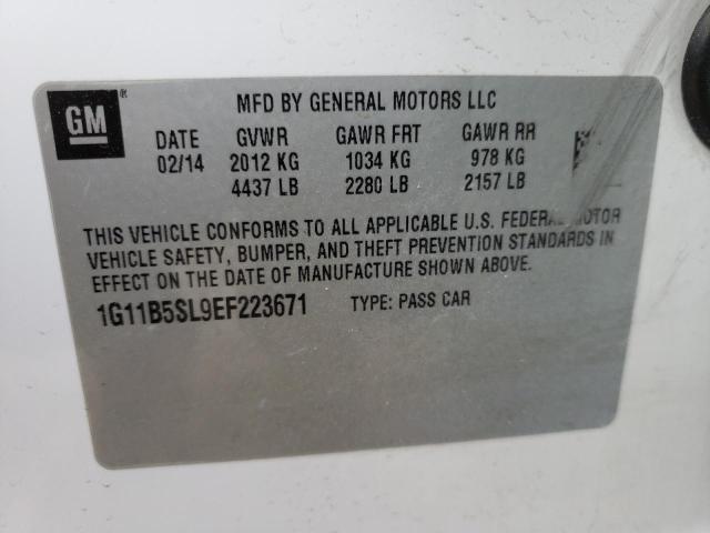 Photo 9 VIN: 1G11B5SL9EF223671 - CHEVROLET MALIBU LS 