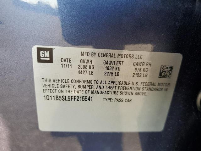 Photo 9 VIN: 1G11B5SL9FF215541 - CHEVROLET MALIBU LS 