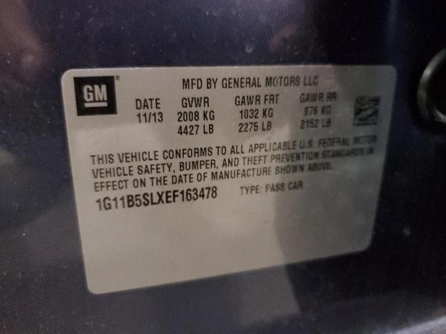 Photo 11 VIN: 1G11B5SLXEF163478 - CHEVROLET MALIBU LS 