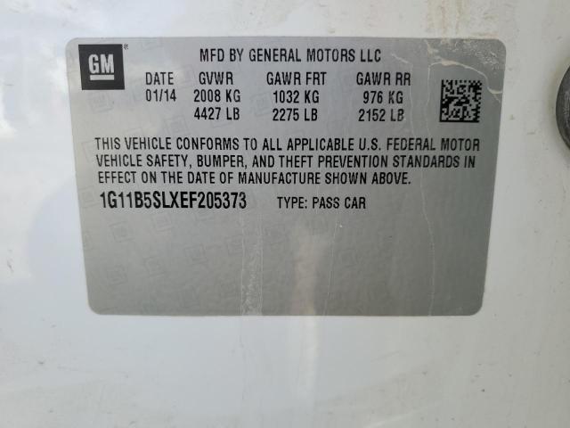 Photo 11 VIN: 1G11B5SLXEF205373 - CHEVROLET MALIBU LS 