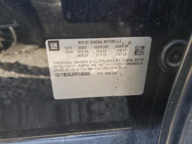 Photo 11 VIN: 1G11B5SLXFF140008 - CHEVROLET MALIBU LS 