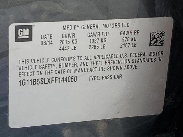 Photo 12 VIN: 1G11B5SLXFF144060 - CHEVROLET MALIBU LS 