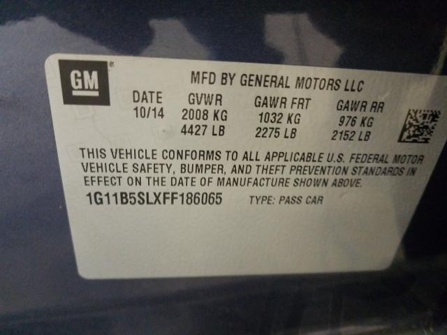 Photo 9 VIN: 1G11B5SLXFF186065 - CHEVROLET MALIBU LS 