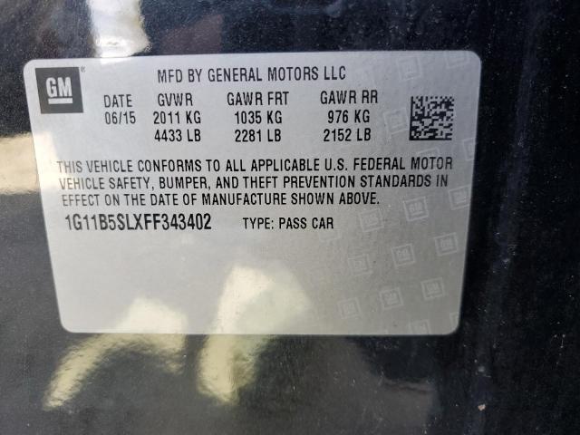 Photo 9 VIN: 1G11B5SLXFF343402 - CHEVROLET MALIBU LS 