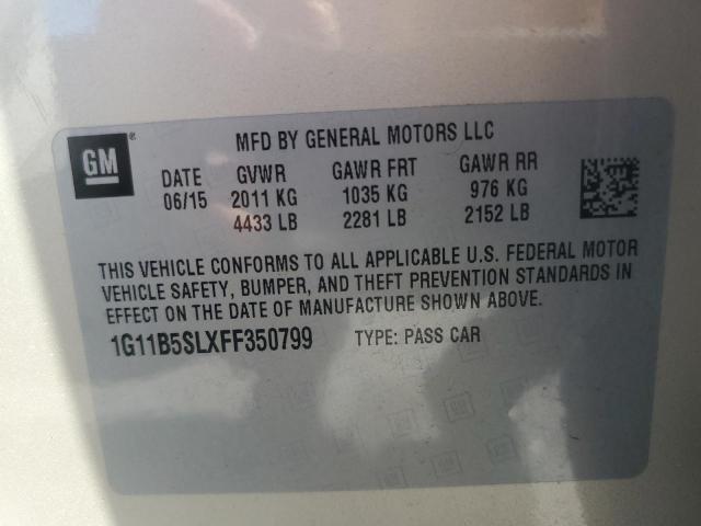 Photo 11 VIN: 1G11B5SLXFF350799 - CHEVROLET MALIBU LS 