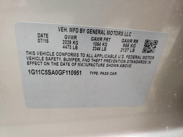 Photo 11 VIN: 1G11C5SA0GF110951 - CHEVROLET MALIBU LIM 