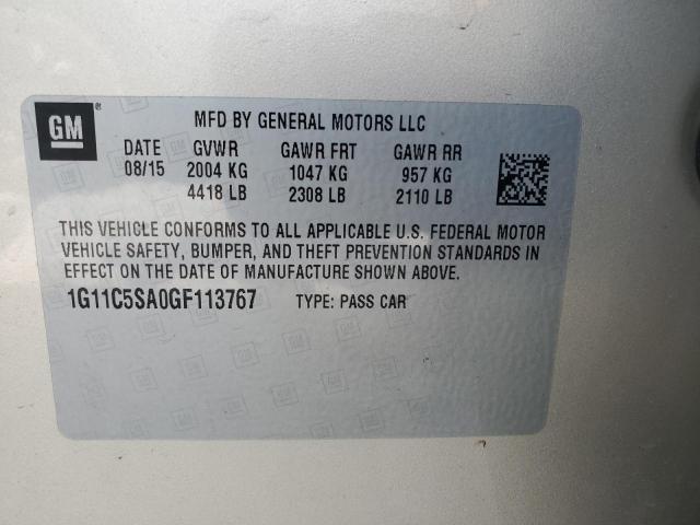 Photo 11 VIN: 1G11C5SA0GF113767 - CHEVROLET MALIBU LIM 