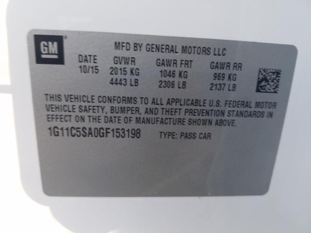 Photo 9 VIN: 1G11C5SA0GF153198 - CHEVROLET MALIBU LIM 