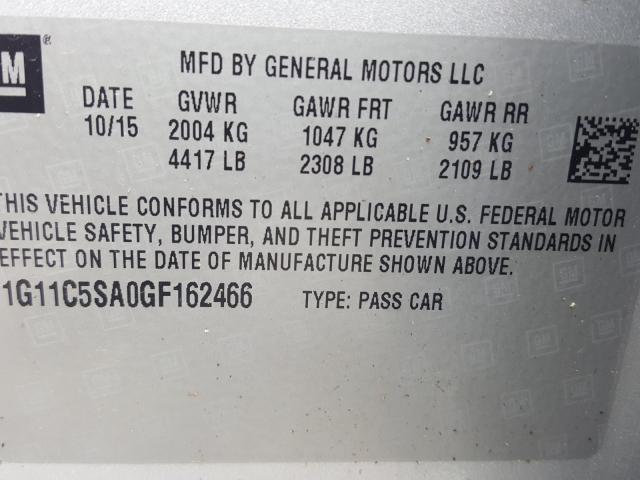 Photo 9 VIN: 1G11C5SA0GF162466 - CHEVROLET MALIBU LIM 