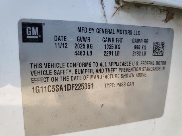 Photo 9 VIN: 1G11C5SA1DF225361 - CHEVROLET MALIBU 1LT 